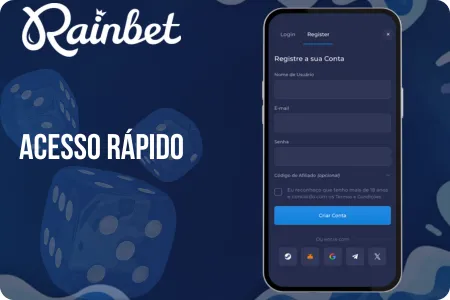 Acesso e registo rápidos no nosso casino.