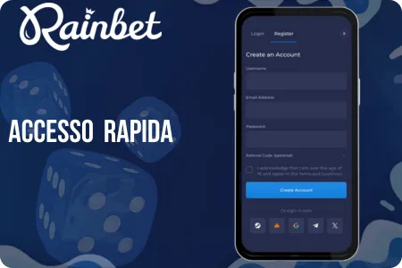 Accesso rapido al casinò tramite l'app