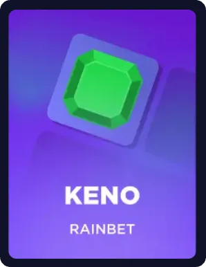Keno - Gioco numeri Rainbet Original con Provably Fair