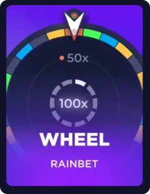 Wheel - Gioco esclusivo Rainbet con ruota della fortuna