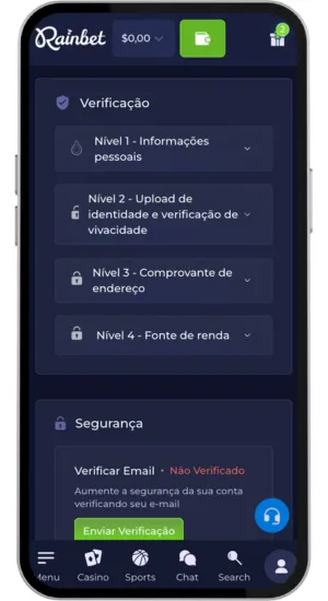 Verificação de conta