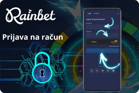 Obrazac za prijavu na Rainbet račun