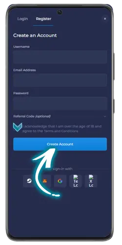 Conferma di registrazione su Rainbet per attivare il tuo account