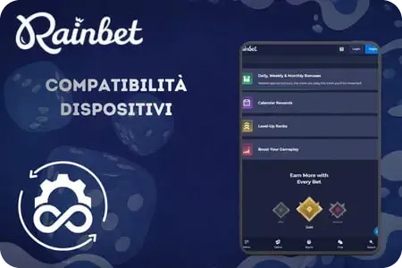 Rainbet Casino App Compatibilità dispositivi