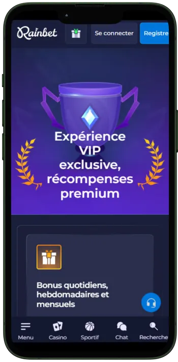 Rainbet profil utilisateur