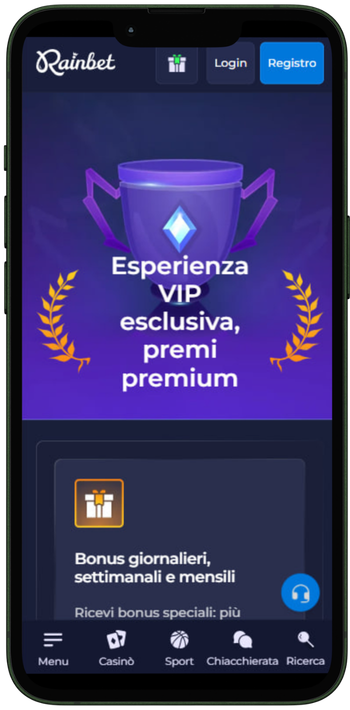 Rainbet profilo utente