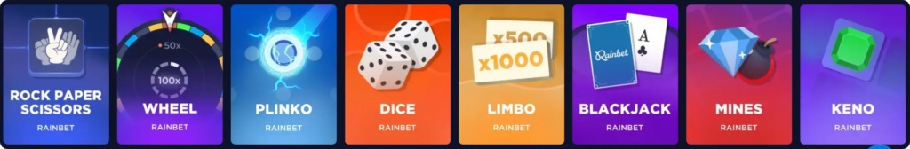 Rainbet Giochi
