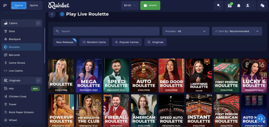 Giochi Live Casino